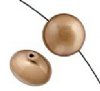 1, 14mm Bronze Swarovski Coin Pearl Bead