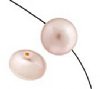 1, 14mm Creamrose Swarovski Coin Pearl Bead