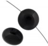 1, 16mm Mystic Black Swarovski Coin Pearl Bead