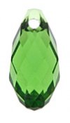 1 13x6.5mm Fern Green Swarovski Briolette Drop