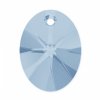 1 12mm Blue Shade Swarovski Xilion Oval Pendant