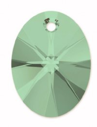1 12mm Erinite Swarovski Xilion Oval Pendant