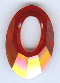 1 20mm Red Magma Swarovski Helios Pendant