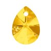 1 10mm Metallic Sunshine Swarovski Mini Pear Drop Pendant
