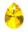 1 12mm Light Topaz Swarovski Mini Pear Drop Pendant