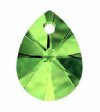 1 12mm Peridot Swarovski Mini Pear Drop Pendant
