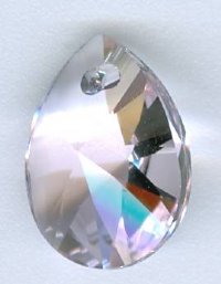 1 12mm Rosaline Swarovski Mini Pear Drop Pendant