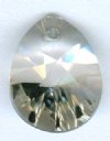 1 12mm Silver Shade Swarovski Mini Pear Drop Pendant