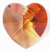 1 10mm Topaz Swarovski Heart