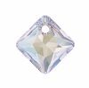 1, 9mm Crystal Shimmer Princess Cut Swarovski Pendant