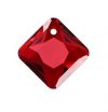 1, 9mm Light Siam Princess Cut Swarovski Pendant