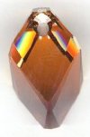 1 22mm Swarovski Crystal Copper Cubist Pendant
