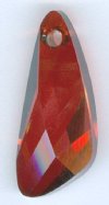 1 27mm Swarovski Red Magma Wing Pendant