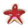 1 16mm Red Magma Swarovski Starfish