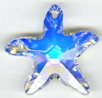 1 28mm Crystal AB Swarovski Starfish