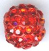 1 8mm Swarovski Light Siam Crystal and Resin Pave Bead