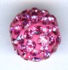 1 8mm Swarovski Rose Crystal and Resin Pave Bead