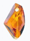 1 39x23mm Copper Crystal Swarovski Galactic Pendant