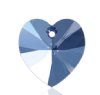 1, 10mm Light Sapphire AB Swarovski Heart