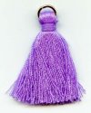 Pack of 10, 1 Inch Purple Poly Cotton Tassels with Ring