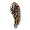 1, 27mm TierraCast Brass Oxide Wing Pendant