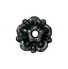 1 5mm TierraCast Black Tiffany Bead Cap