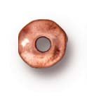 10 5mm TierraCast Antique Copper Heishi Nugget Beads