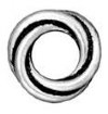 1 12mm TierraCast Large Hole Antique Silver Love Knot Bead