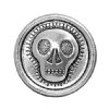 1, 17mm Antique Silver TierraCast Skully Button 
