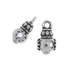 1, 16.25x9.1mm Antique Silver TierraCast Lotus Guru Bead