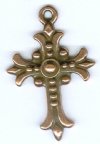 1 21mm TierraCast Antique Copper Fleur Cross 