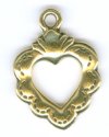 1 24x18mm TierraCast Antique Gold Sacred Heart Pendant