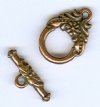 1 13mm TierraCast Antique Copper Garland Toggle