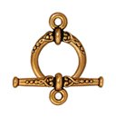 1 14mm TierraCast Antique Gold Heirloom Toggle
