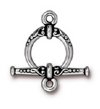 1 14mm TierraCast Antique Silver Heirloom Toggle