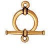 1, 15.5mm TierraCast Antique Gold Tapered Toggle