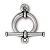 1, 15.5mm TierraCast Antique Silver Tapered Toggle