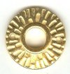 1 22mm 2-Hole TierraCast Gold Radiant Sun Round Link