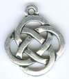 1 18mm TierraCast Antique Silver Open Round Celtic Knot Pendant