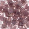 TL0142FR 5.2 Grams Matte Transparent Light Amethyst AB Two Hole Miyuki Tila Beads