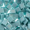 TL0412FR 5.2 Grams Matte Opaque Turquoise AB Two Hole Miyuki Tila Beads