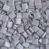 TL0498FR 5.2 Grams Opaque Matte Silver Gray AB Two Hole Miyuki Tila Beads