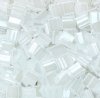 TL0511 5.2 Grams Opaque White Lustre Two Hole Miyuki Tila Beads