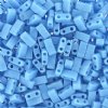 TLHC-0413 5.2 Grams Opaque Turquoise Blue Half Cut Two Hole Miyuki Tila Beads
