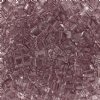 TLHC-0142 5.2 Grams Transparent Light Amethyst Half Cut Two Hole Miyuki Tila Beads