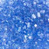 TLHC-0261 5.2 Grams Transparent Capri Blue AB Half Cut Two Hole Miyuki Tila Beads