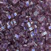 TLHC-0256 5.2 Grams Transparent Light Amethyst AB Half Cut Two Hole Miyuki Tila Beads