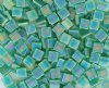 TL0146FR 5.2 Grams Matte Transparent Emerald AB Two Hole Miyuki Tila Beads