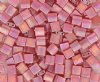 TL0140FR 5.2 Grams Matte Transparent Red AB Two Hole Miyuki Tila Beads