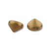 20 8mm Matte Metallic Antique Brass Two Hole Glass Tipp Beads